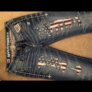 AFFLICTION Women’s American Flag Jeans